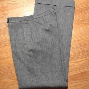 Anne Klein wool blend winter dress pants lined 4 gray black career classic s